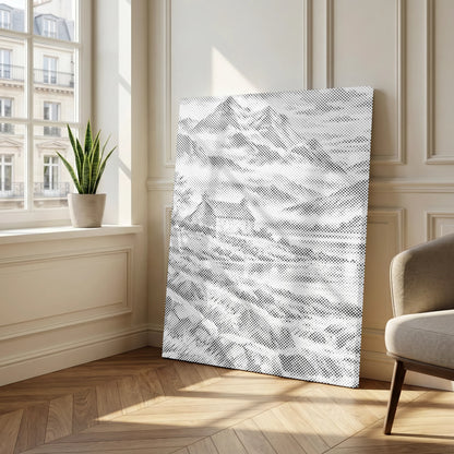Fjällro – prickmålning – detalj
