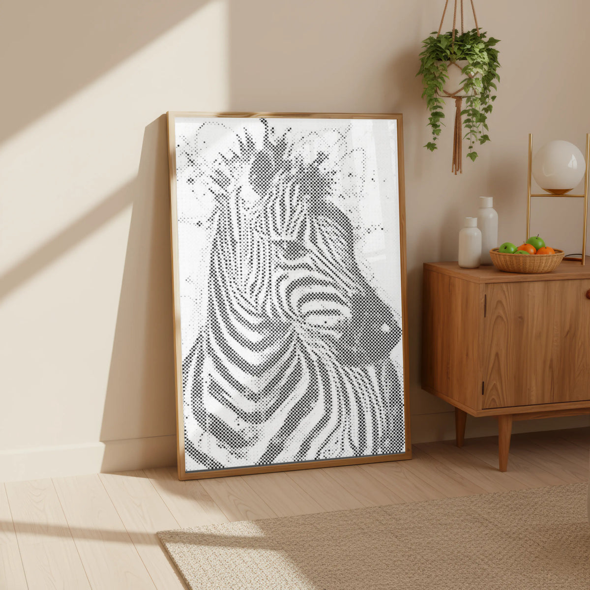 Zebra | Prickmålning som färdigt prickmålning motiv